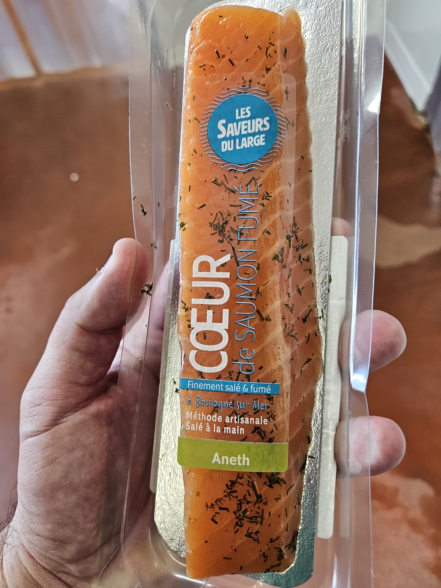 Coeur de saumon fumé à l'aneth