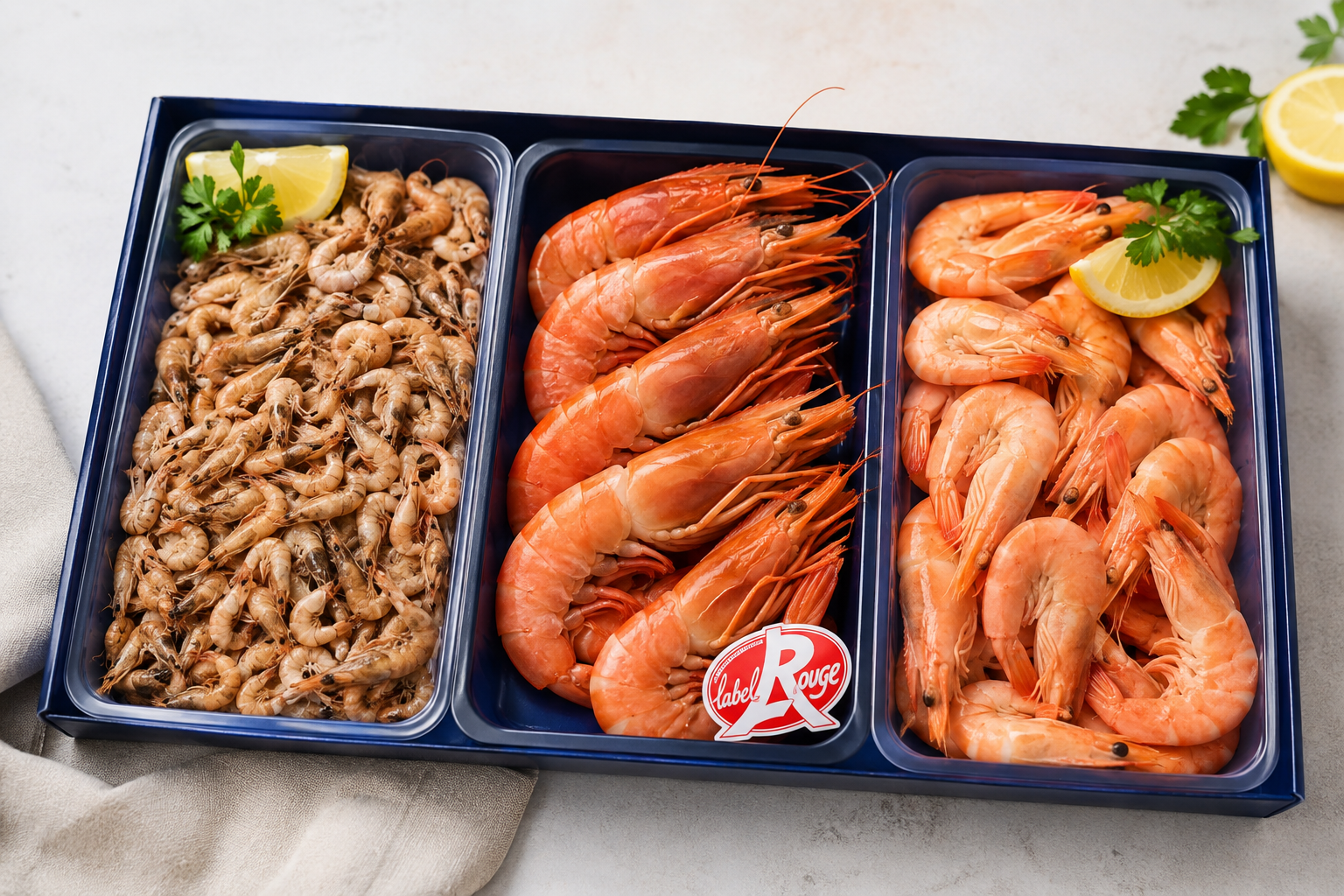 Trio de crevettes spécial apéro
