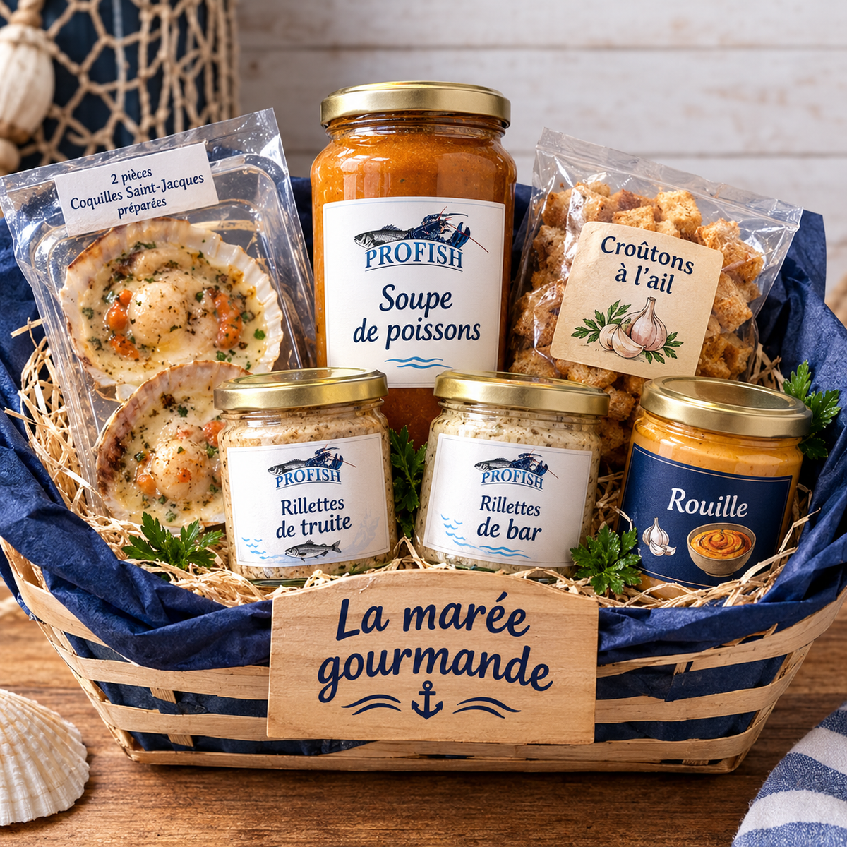 Panier réconfortant "Marée Gourmande"