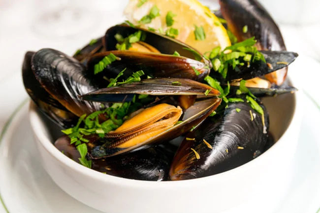 Moules de bouchot prêtes à cuire