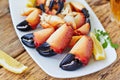 Pinces de tourteaux cuites