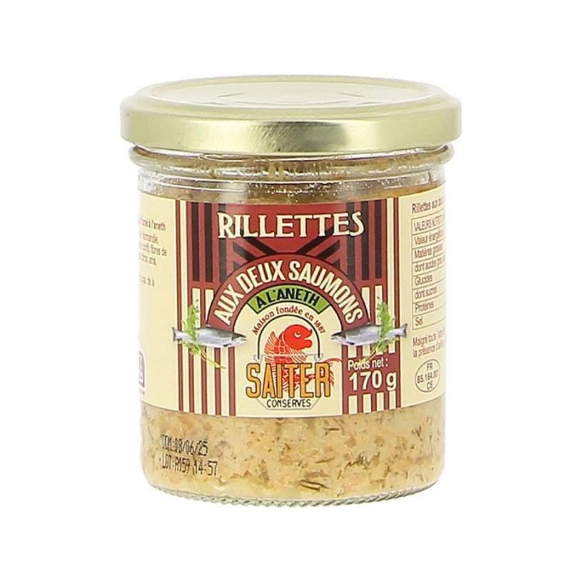 Lot de 2 Rillettes aux 2 saumons - Saiter